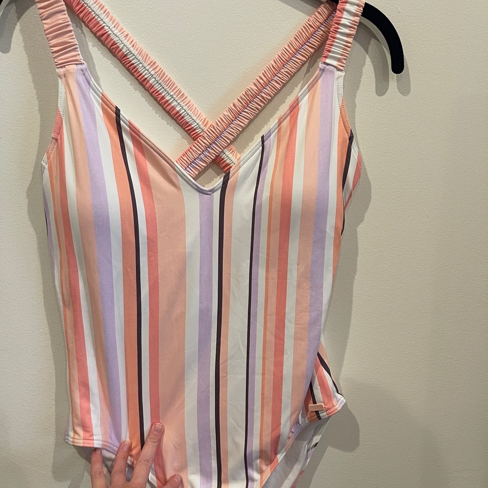 ROXY Striped Multicolor Swimsuit